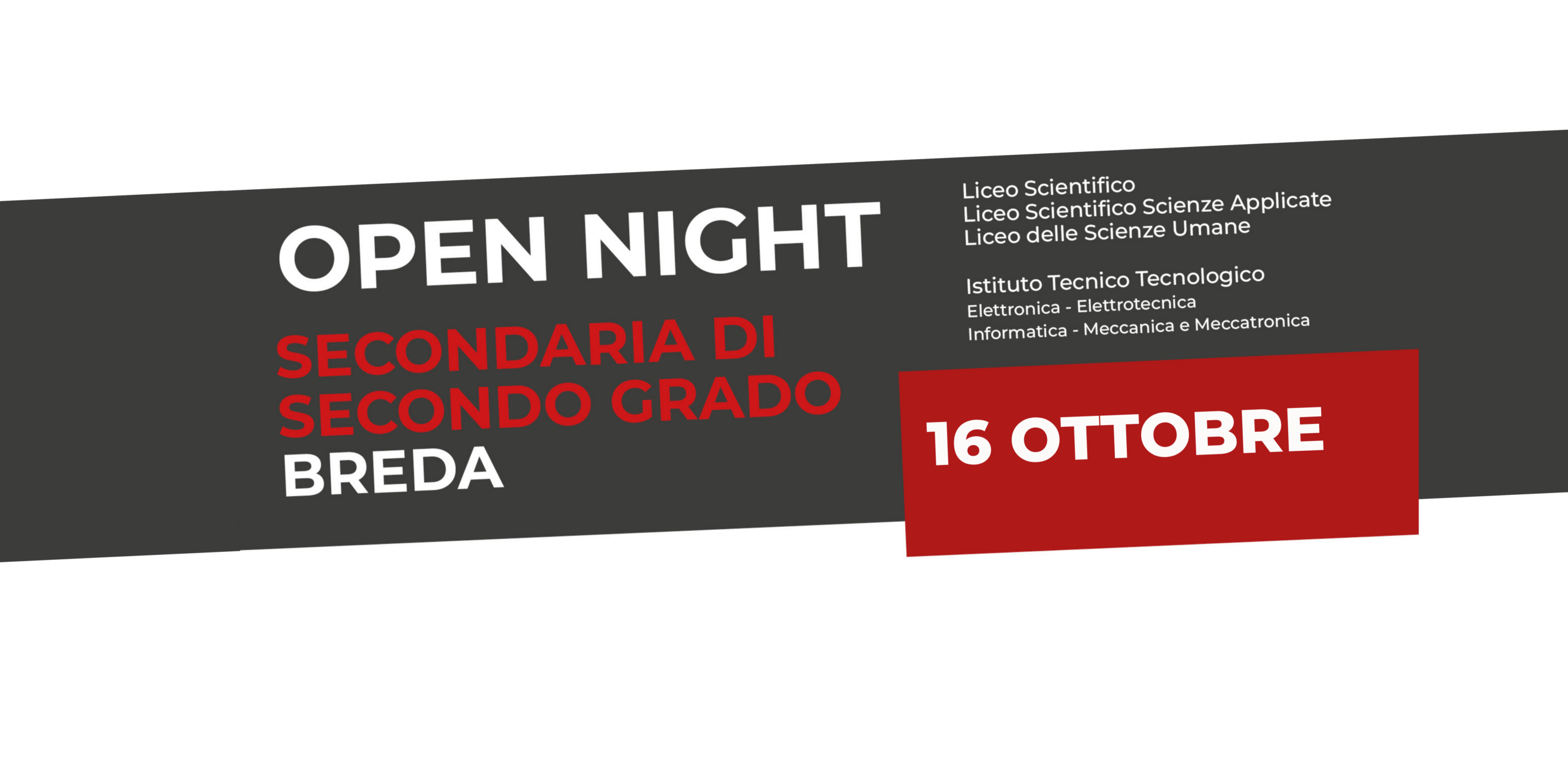 OPEN NIGHT Istituto BREDA: ti aspettiamo il 16 ottobre!