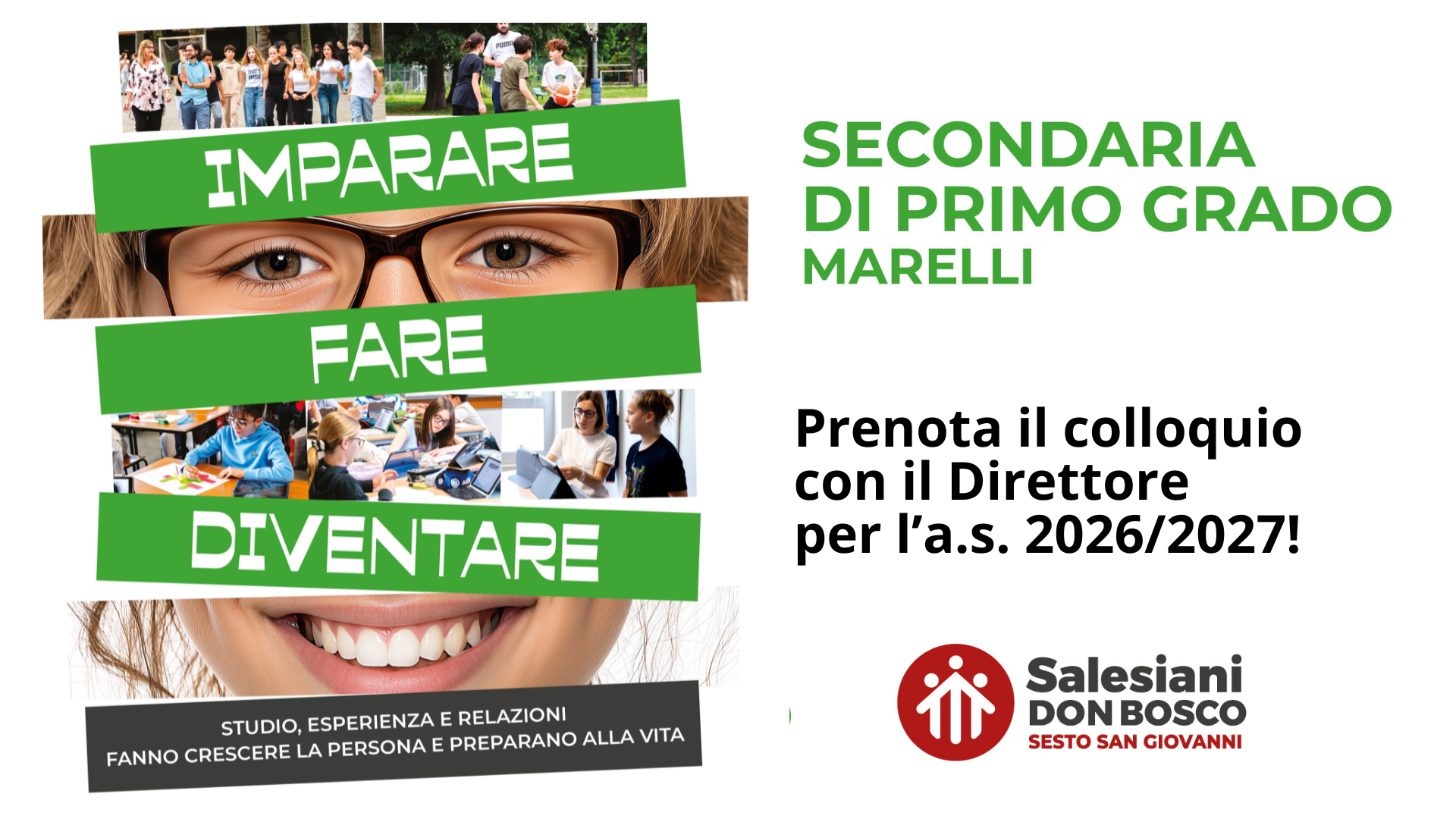 SCUOLA MEDIA: prenota il colloquio con il Direttore per l’a.s. 2026/2027